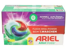 Ariel All-in-1 lessive Color+ 19 capsules