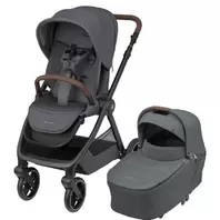 Poussette Oxford Plus + nacelle Twillic Graphite