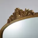 OMERA - Grand miroir rectangulaire doré effet vieilli, 120x195 cm