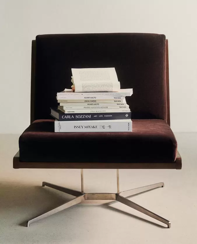 WOOD AND VELVET ACCENT CHAIR MARBLE AND WOOD COFFEE TABLE