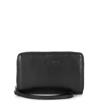 Portefeuille Zippé autour Paris PM noir en cuir
