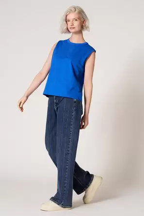 Singlet - blauw