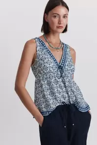 Top estampado cenefa