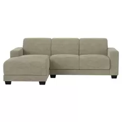 Canapé Aberdeen avec chaise longue links - Rebel - taupe