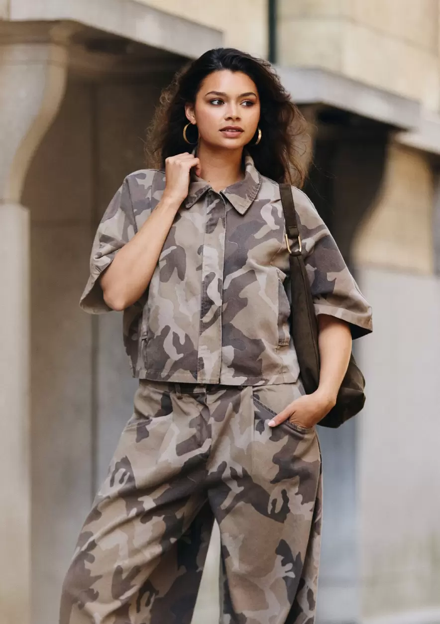 Veste ample camouflage