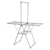 Étendoir portant à cintres 16m d'étendage gris 157x69xH196cm