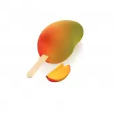 Gel20 Mango Kit Moule 3D 12 Glaces Magnums Mangue Plateau et 50 Batonnets
