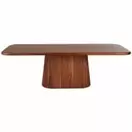 ALYA - Table à manger rectangulaire en bois d'acacia massif 8/12 personnes L240
