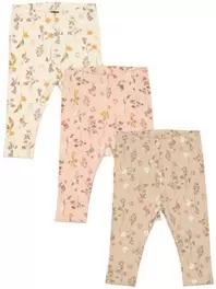 Legging côtelé fleurs bébé taille 74 – 98