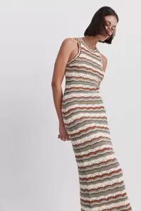 Vestido punto multicolor