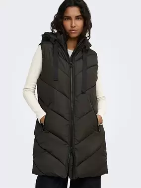 ONLY JDYSKYLAR Puffer gilet - Chocolate Torte - 15220630