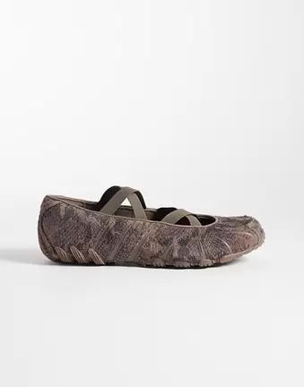 Adidas Originals Ghostsprint ballet flat in brown snake