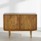 Janeiro - Buffet 2 portes en bois de manguier, L120 cm