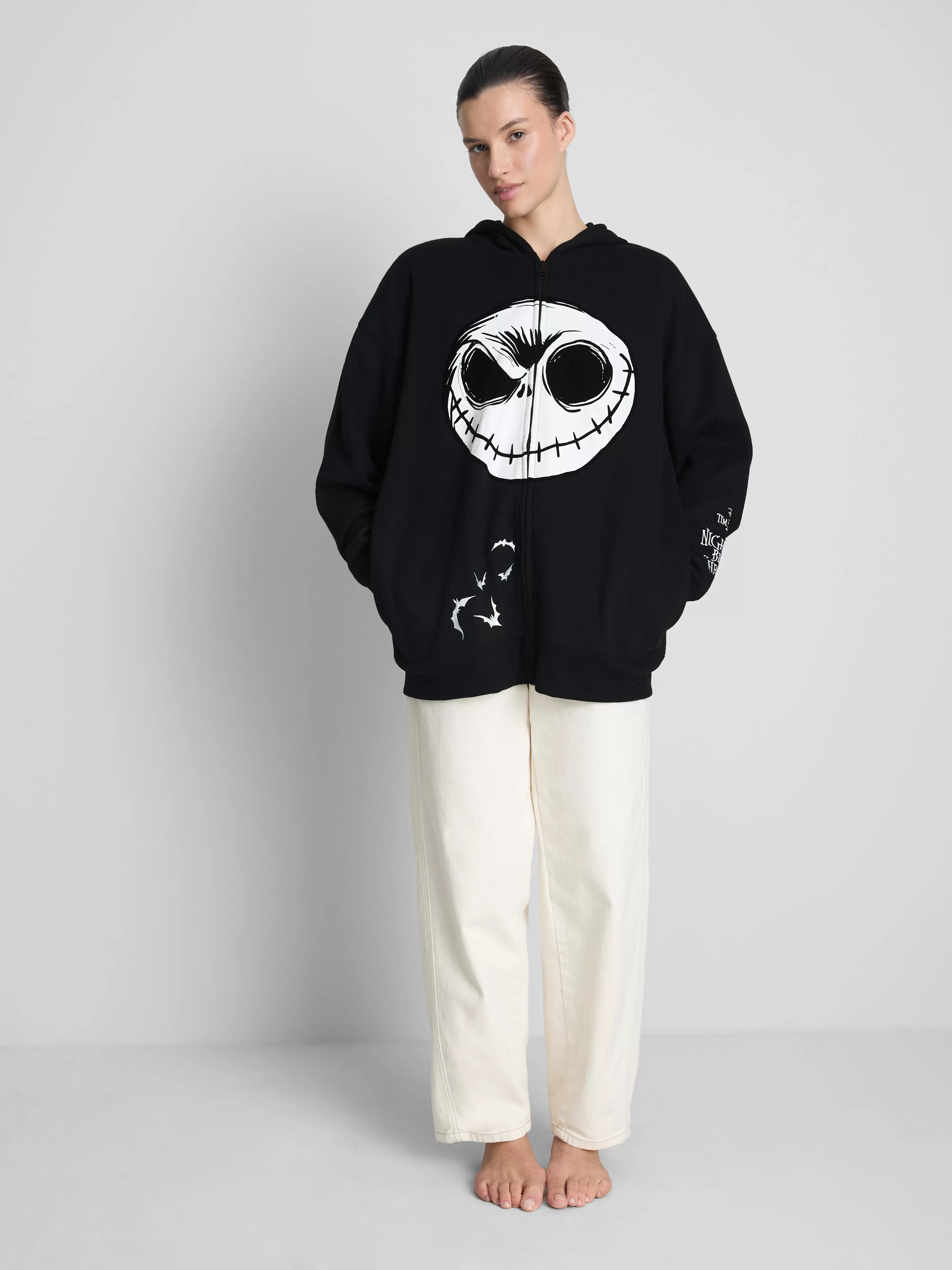 Sweat à capuche zippé Disney L'Étrange Noël de monsieur Jack de Tim Burton