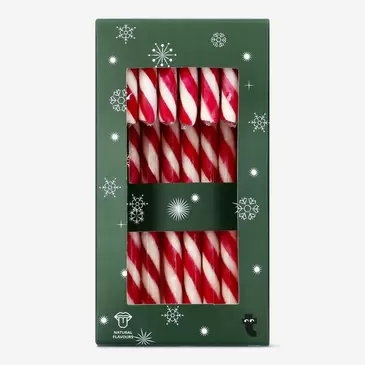 Bastones de caramelo con sabor a menta - 8 uds.