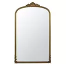 Omera - Grand miroir rectangulaire doré effet vieilli, 120x195 cm