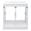 Structure de rangement carrée pour 4 bacs coulissants