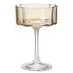 Verre à cocktail 38cl automne en verre transparent décor orange Ø11,5xH17cm