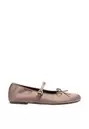 Satijnen ballerina's met gesp