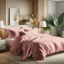 Parure coton - Rose blush