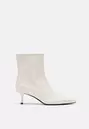 Enkellaarsjes met kitten heel en leereffect