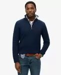 Pull à col zippé en maille de coton Classics