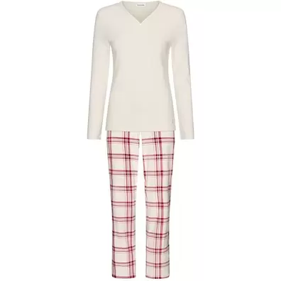 Pastunette pyjama Alpine Creme - geruit - Maat 44
