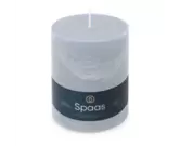 Spaas rustic pillar candle light blue