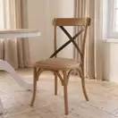 Tradition - Chaise bistrot foncée et acier noir