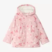 Parka de pluie fille à capuche et couleurs changeantes