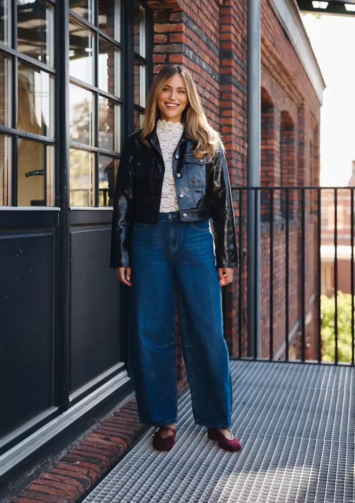 Jean barrel taille normale