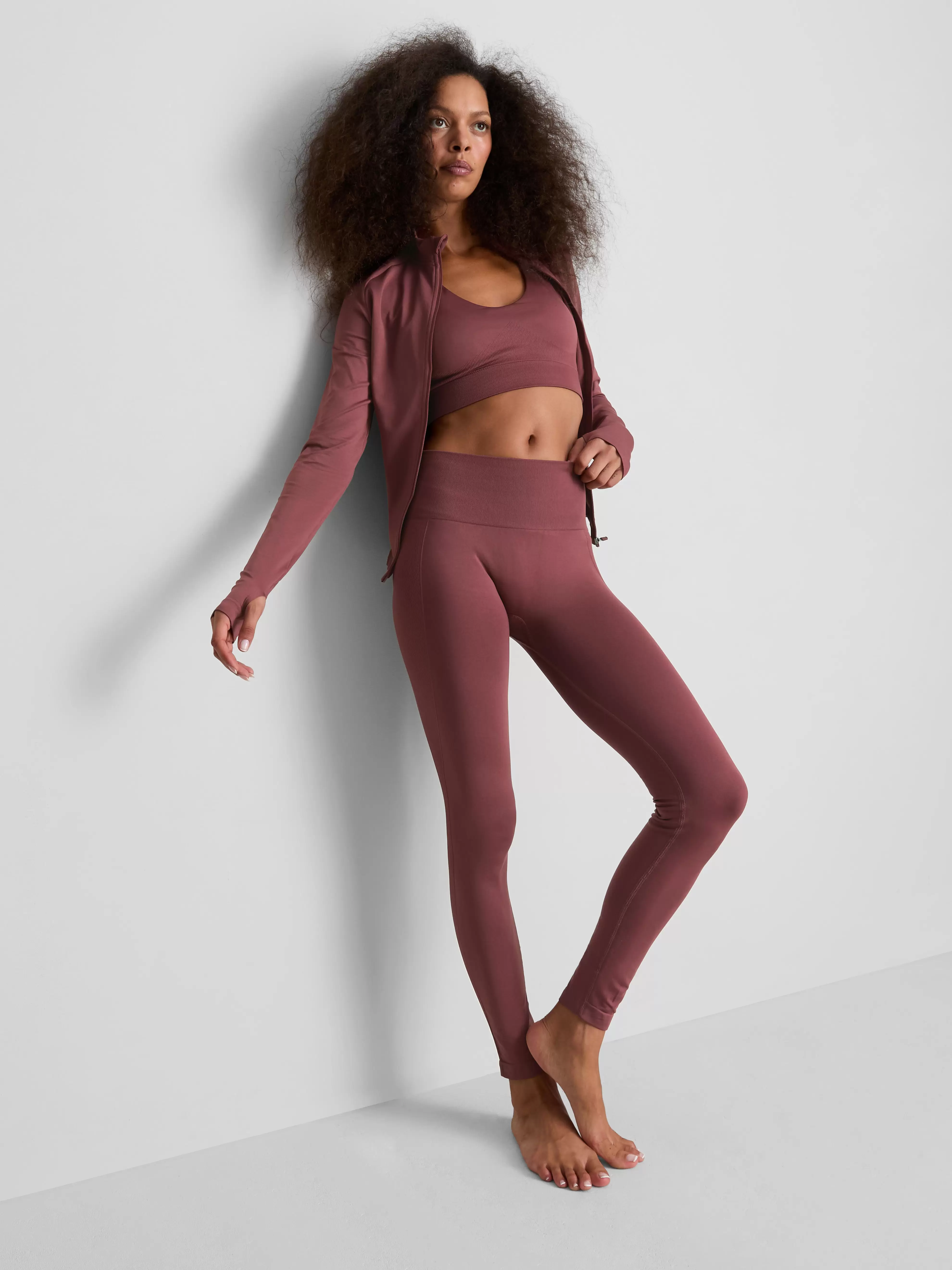 Legging de sport sans coutures à taille haute