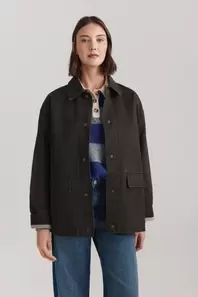 Chaqueta oversize bolsillos
