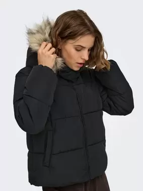 ONLY ONLJUTA Puffer jacket - Black - 15385425