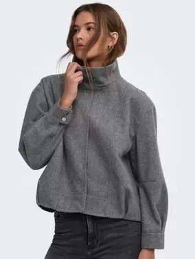ONLY ONLASTA Bomber jacket - Dark Grey Melange - 15384778