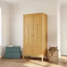 Chamarel - Armoire 2 portes ocre, L90 cm