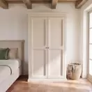 Aliette - Armoire 2 portes écrue, L110 cm