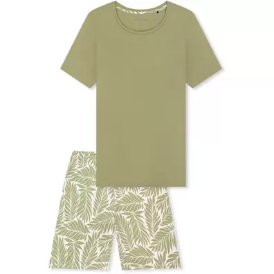 Schiesser pyjama Comfort Essentials lindegroen - 100% katoen - Maat 36