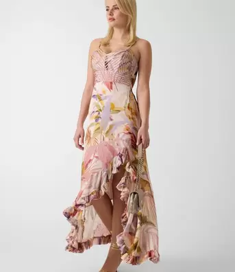 Volant long dress