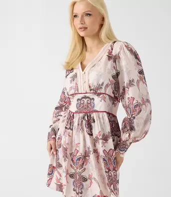 Printed mini dress