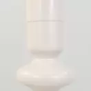 Aidone - Lampadaire en acier et abat-jour beige crème, H157 cm