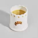 Gourmande - Bougie parfumée en céramique motif croissant, parfum "Croissant"