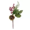 Branche de Noël décorative 21cm (6 modèles)
