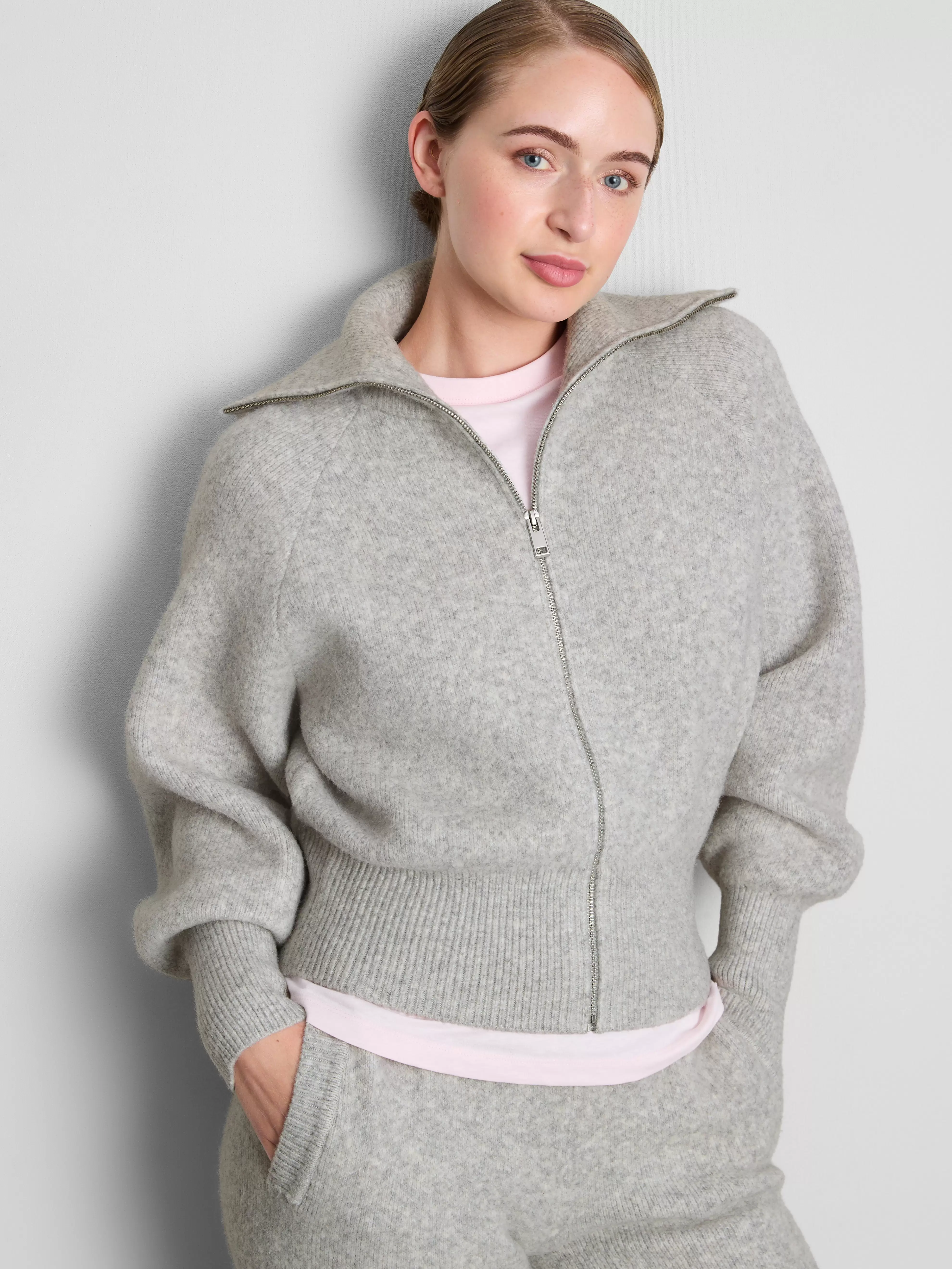 Gilet tricoté zippé Essential