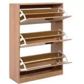 Armoire à chaussures Zwolle chêne