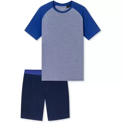 Schiesser pyjama 95/5 royaalblauw - 95% katoen - Maat 52