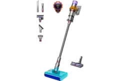 DYSON V15 detect + car cleaning kit + submarine head - Steelstofzuiger - Autonomie 60 min - Geel/Nikkel