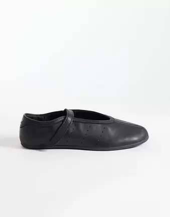 Adidas Originals Stan Smith ballet flat in black