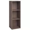 Tour de rangement Box Cube 3 cases en bois marron 35x30xH103cm