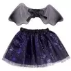 Déguisement enfant fille chauve-souris 2 pièces noir et violet taille unique